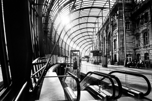 Photographie pose longue gare de Strasbourg